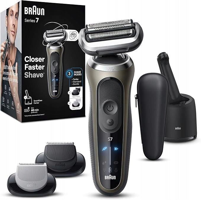 Braun Series 7 72-C7650CC Gold 4-in-1 Electric Shaver Packaging status original