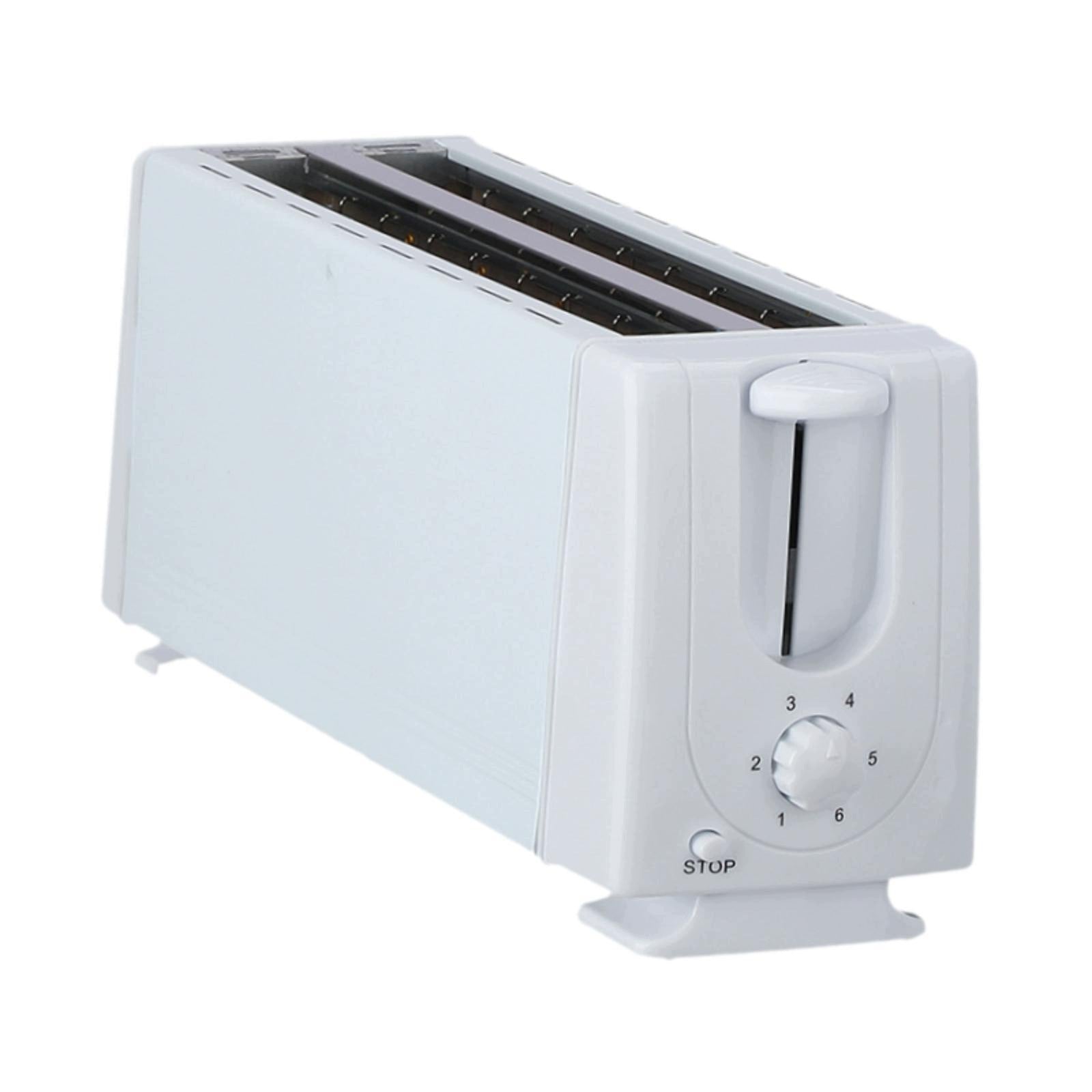 Bread Toaster 4 Slices Easy to Clean Space Saving EU Plug Adapter Panini Packaging status original
