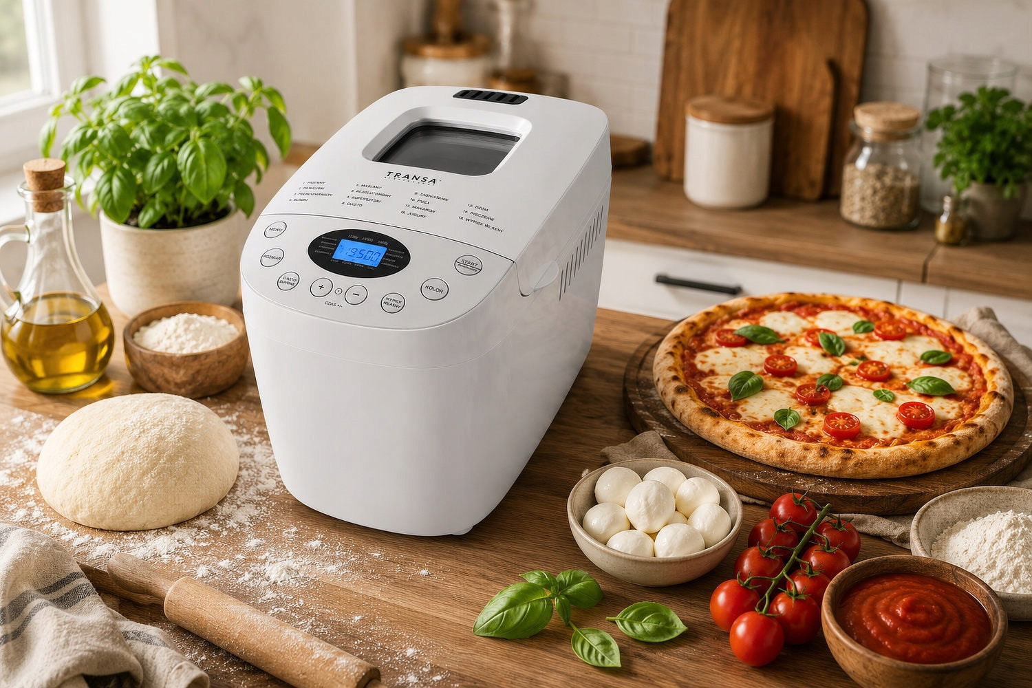 Bread machine Maker 15 PROGRAMS 2 AGITATORS SmartBake 850W MENU PL Brand Transa Electronics