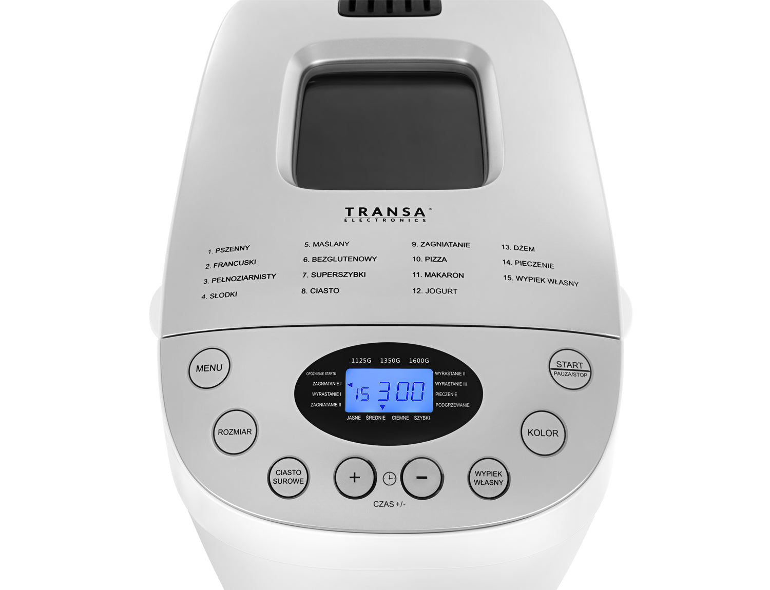 Bread machine Maker 15 PROGRAMS 2 AGITATORS SmartBake 850W MENU PL Manufacturer code TE-200