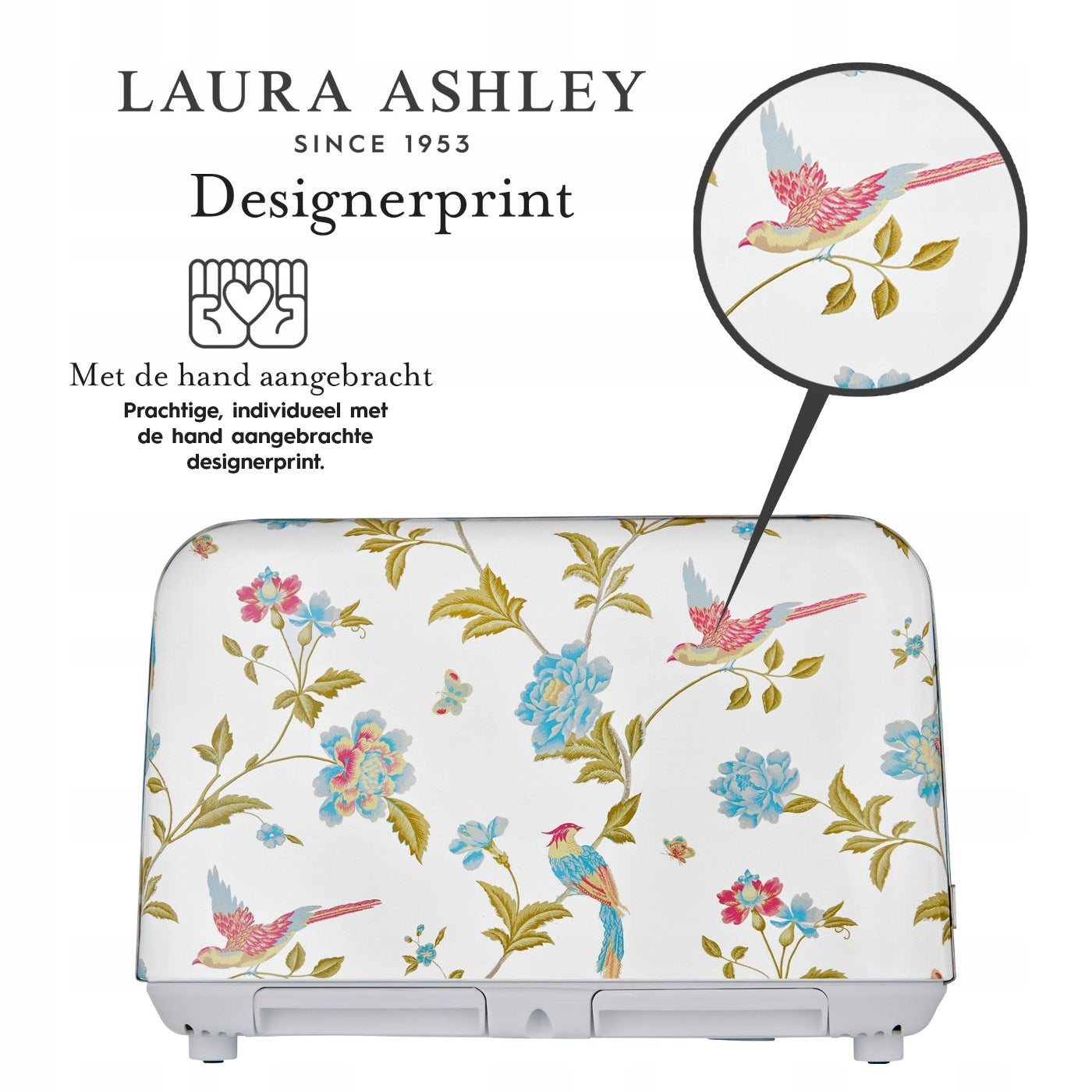 Breakfast set Laura Ashley – kettle with a capacity of 1,7 l and toaster for 4 Packaging status original