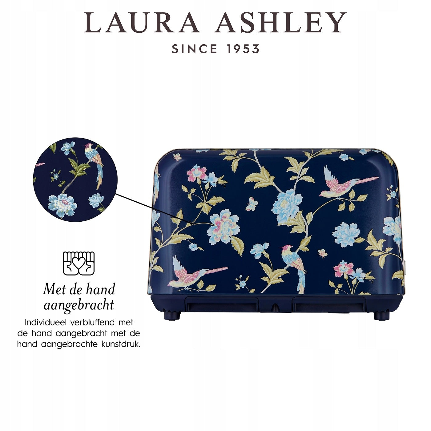 Breakfast set Laura Ashley – kettle with a capacity of 1,7 l and toaster for 4 Packaging status original