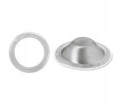 Breast Cover Silverette M + rings, silver overlays 925 Packaging status original