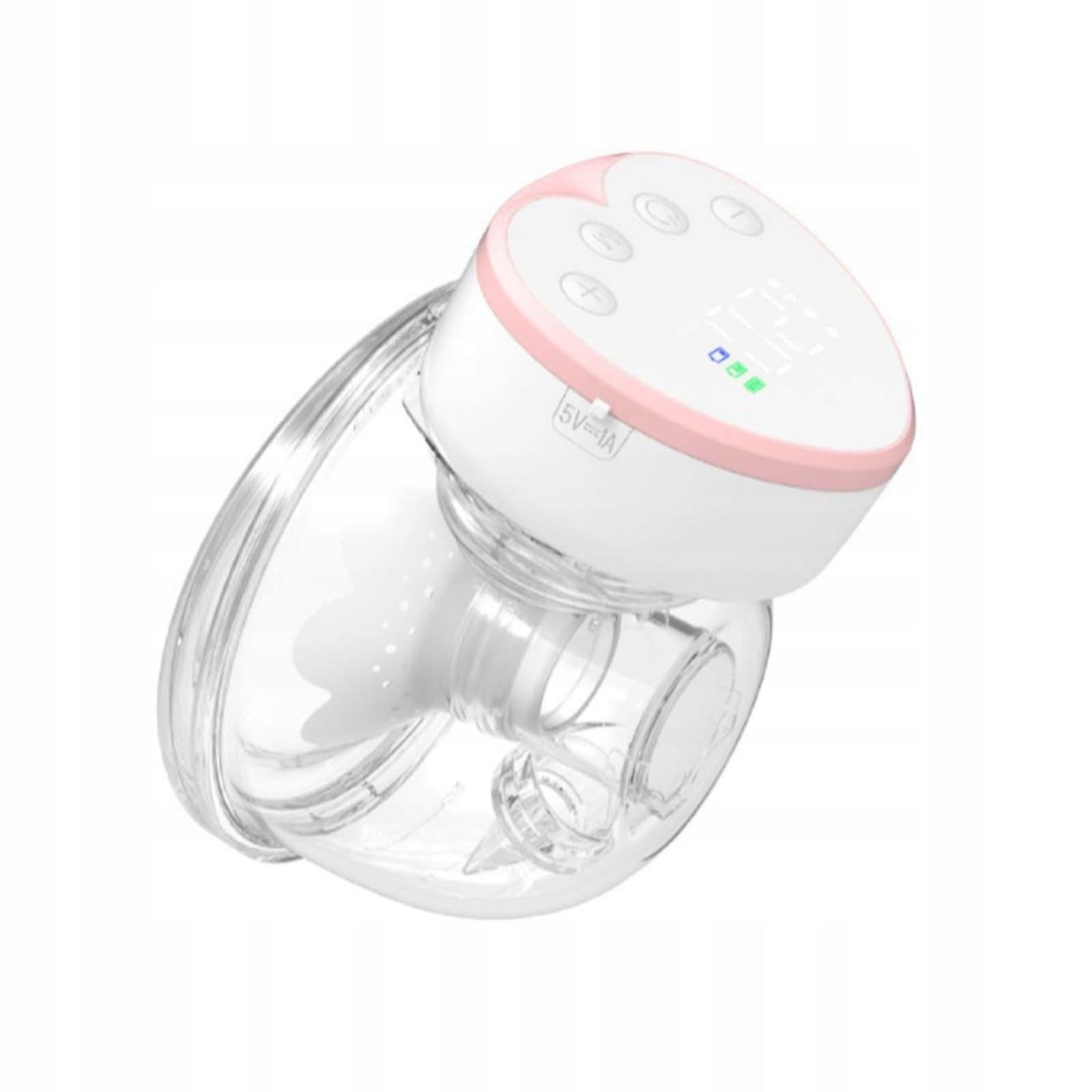 Breast Pump Rechargeable 4 Modes Leak Proof Design LCD Display Hands Blue