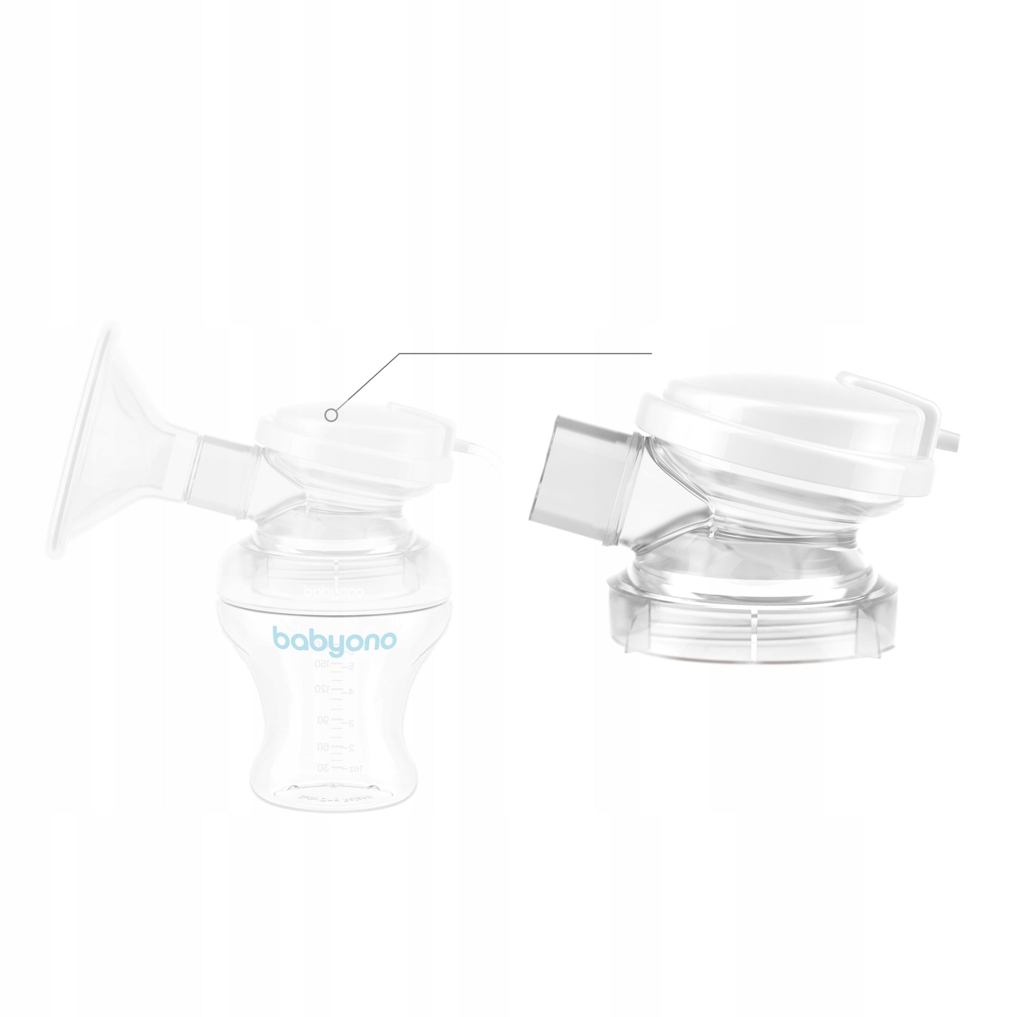 Breast pump 971/300 KIT II funnel body + lid