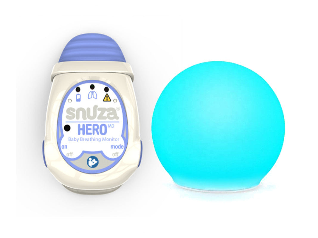 Breath Monitor SNUZA HERO MD + AQUALITE LED Bath Light
