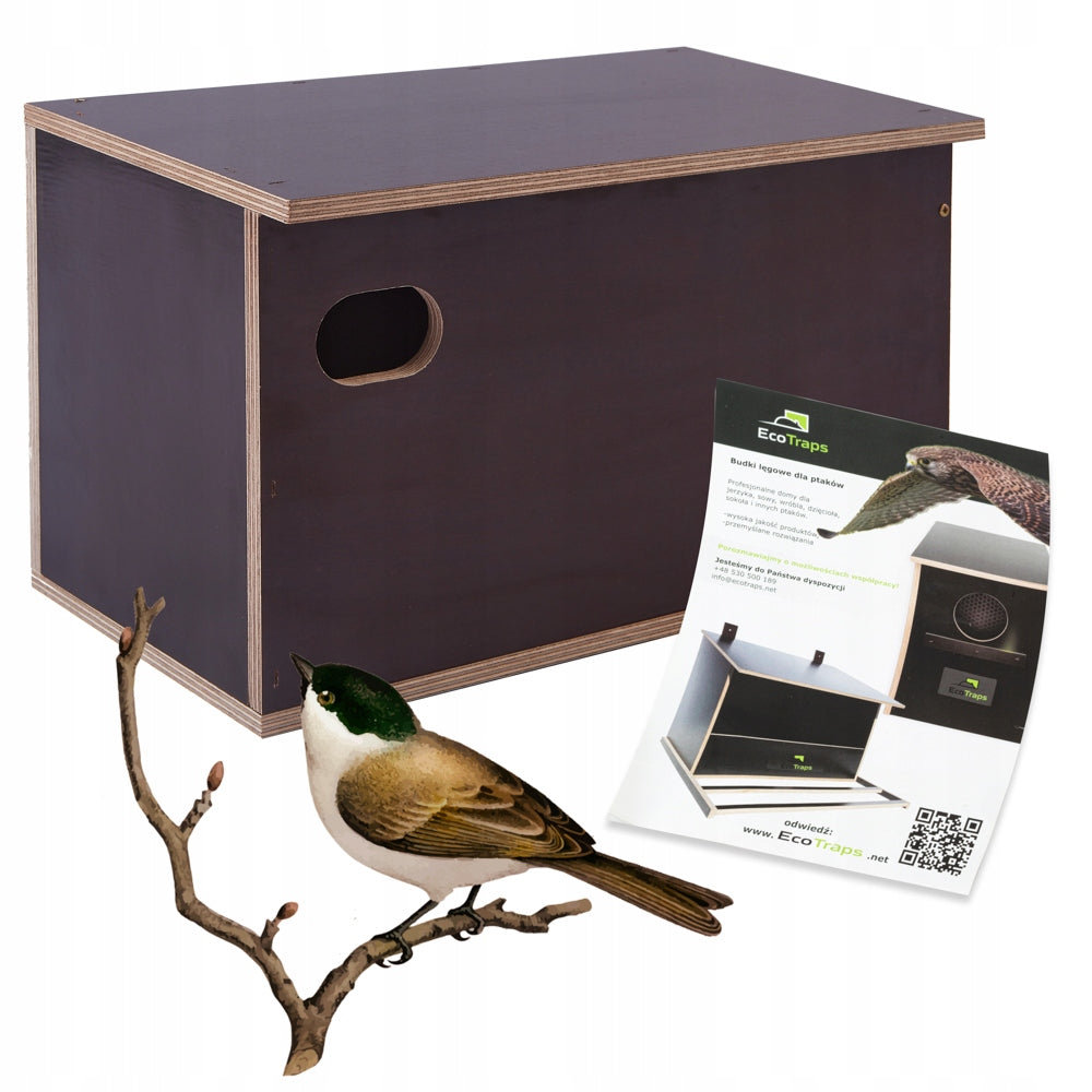 Breeding Box for Jerzyk BIRDS Wooden Solid House Waterproof Plywood Manufacturer EcoTraps