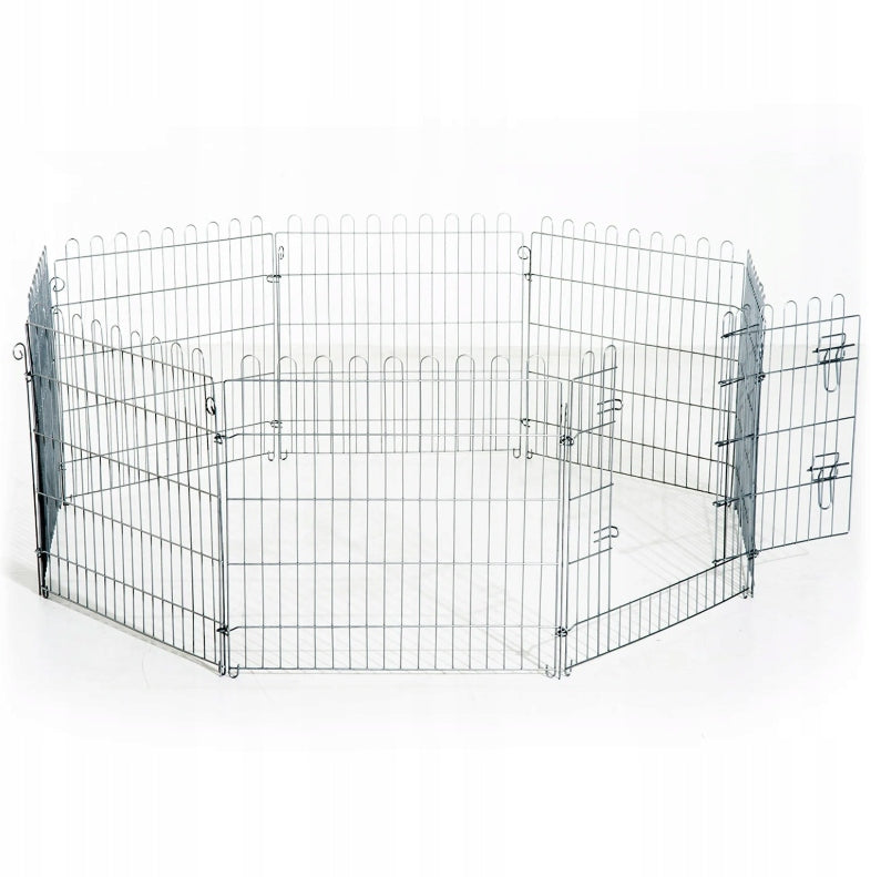 Breeding Playpen Metal Cage for Rabbit Dogs 63x76 cm PawHut Brand PawHut