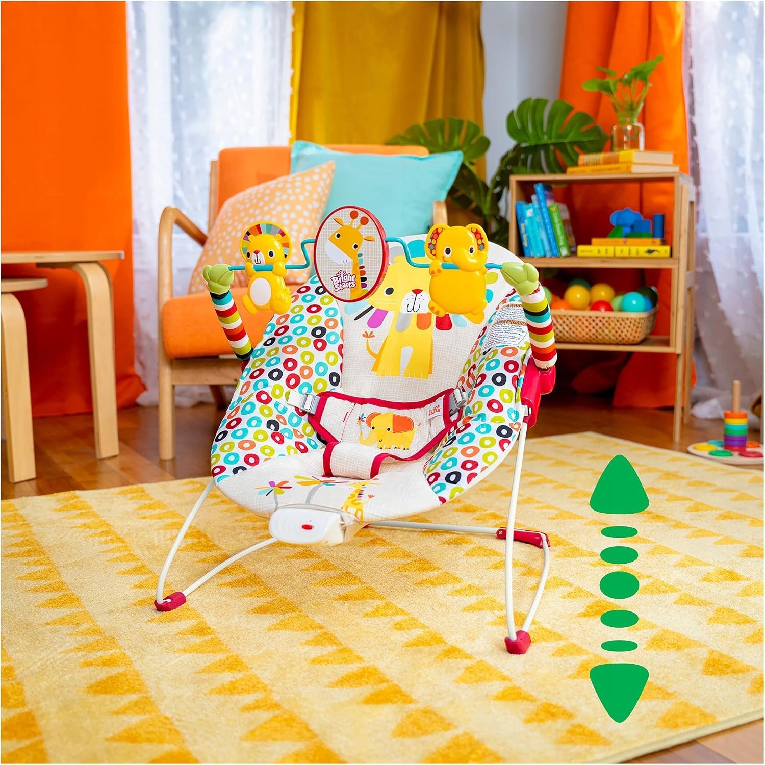 Bright Starts Baby Rocker with Vibrations and Toys Packaging status original