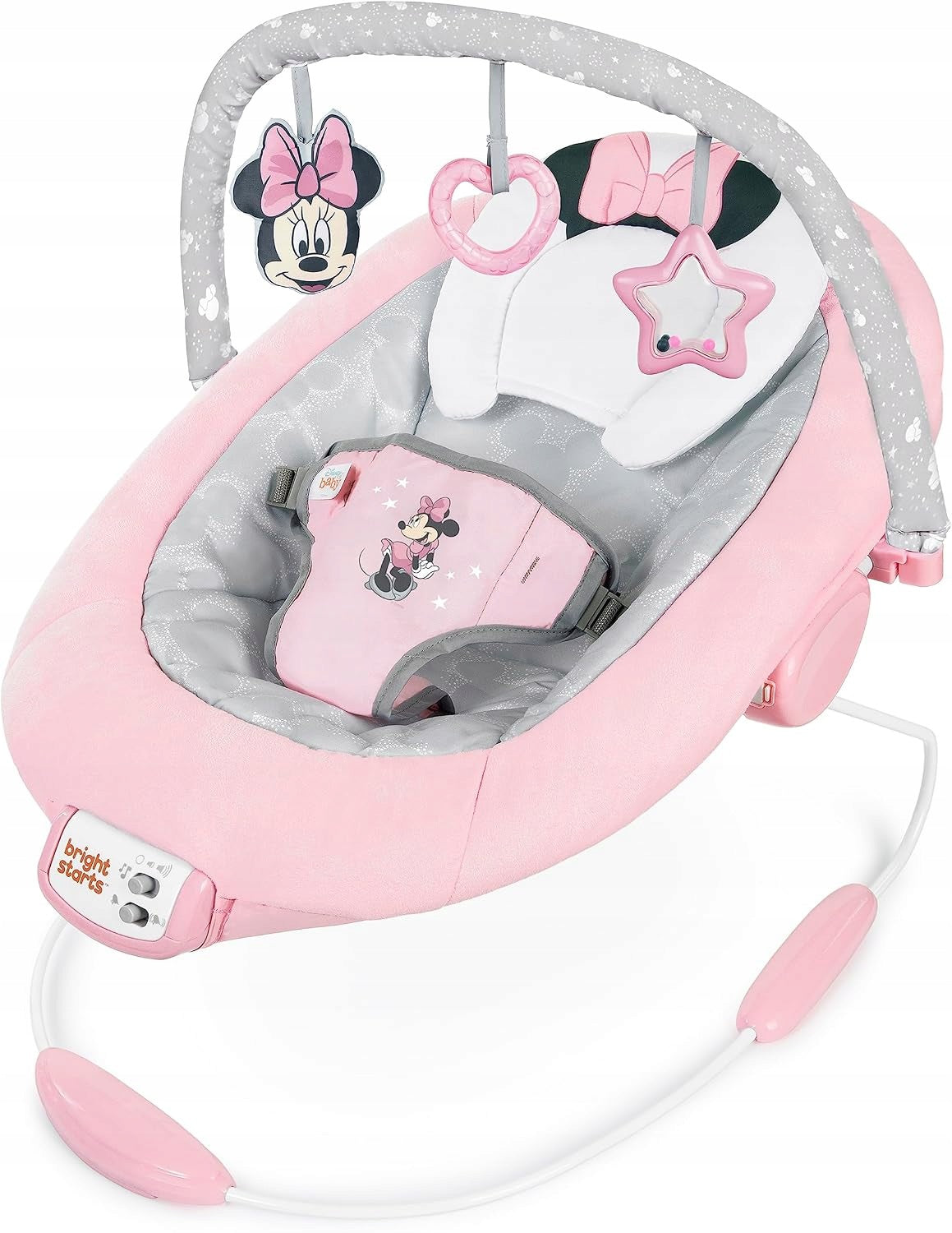 Bright Starts Minnie Mouse Swing Vibrating Music 3 Toys Babies