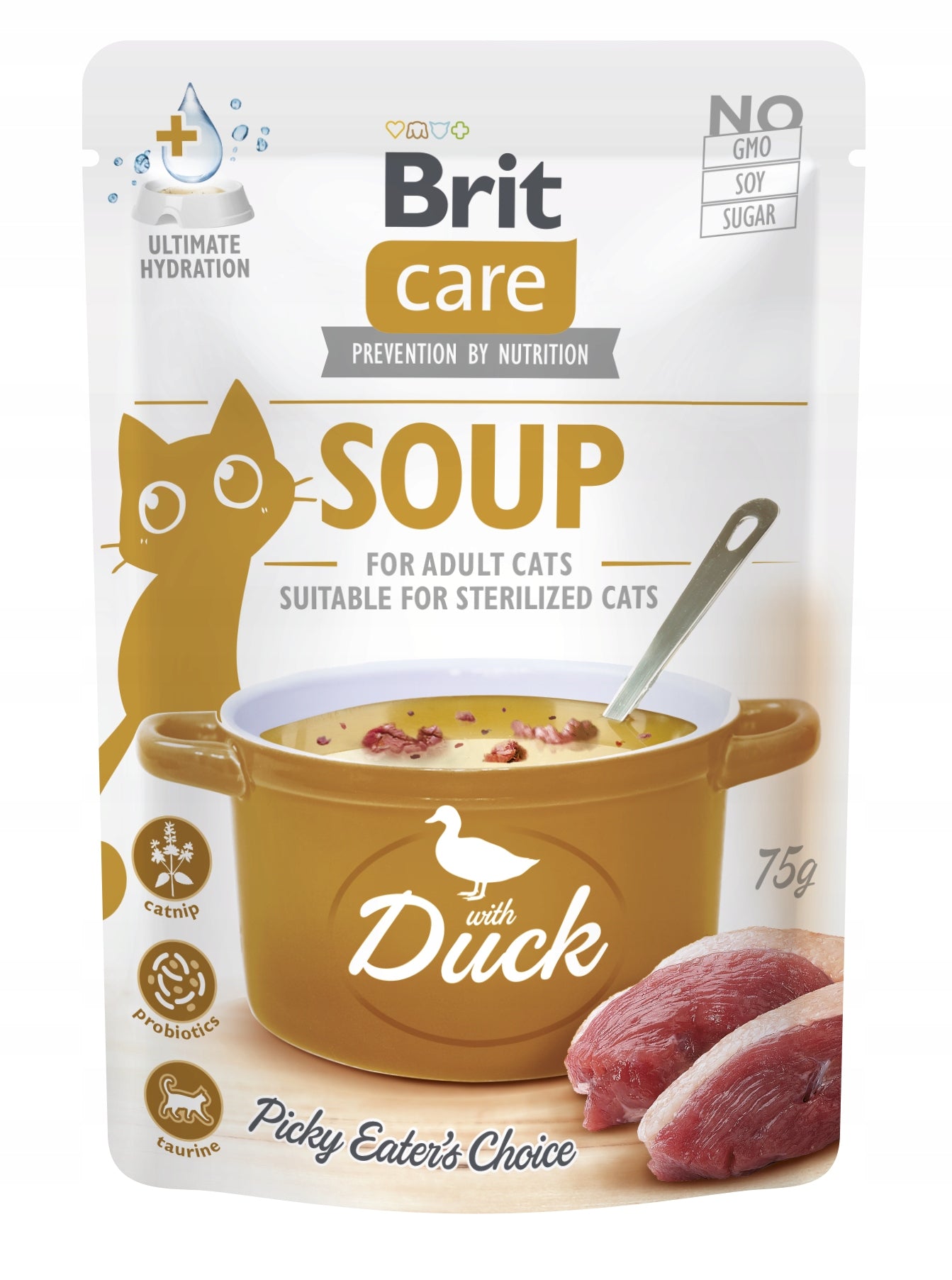 Brit Care Cat Soup with Duck 75g Grain Free Cat Soup