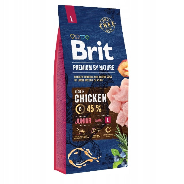 Brit Premium By Nature Junior Dry Dog Food Large 15kg