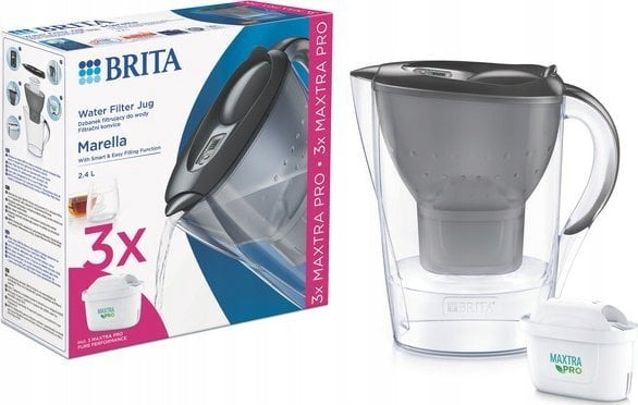 Brita Brita Marella + 3 filters MAXTRA PRO Pure Performance graphite
