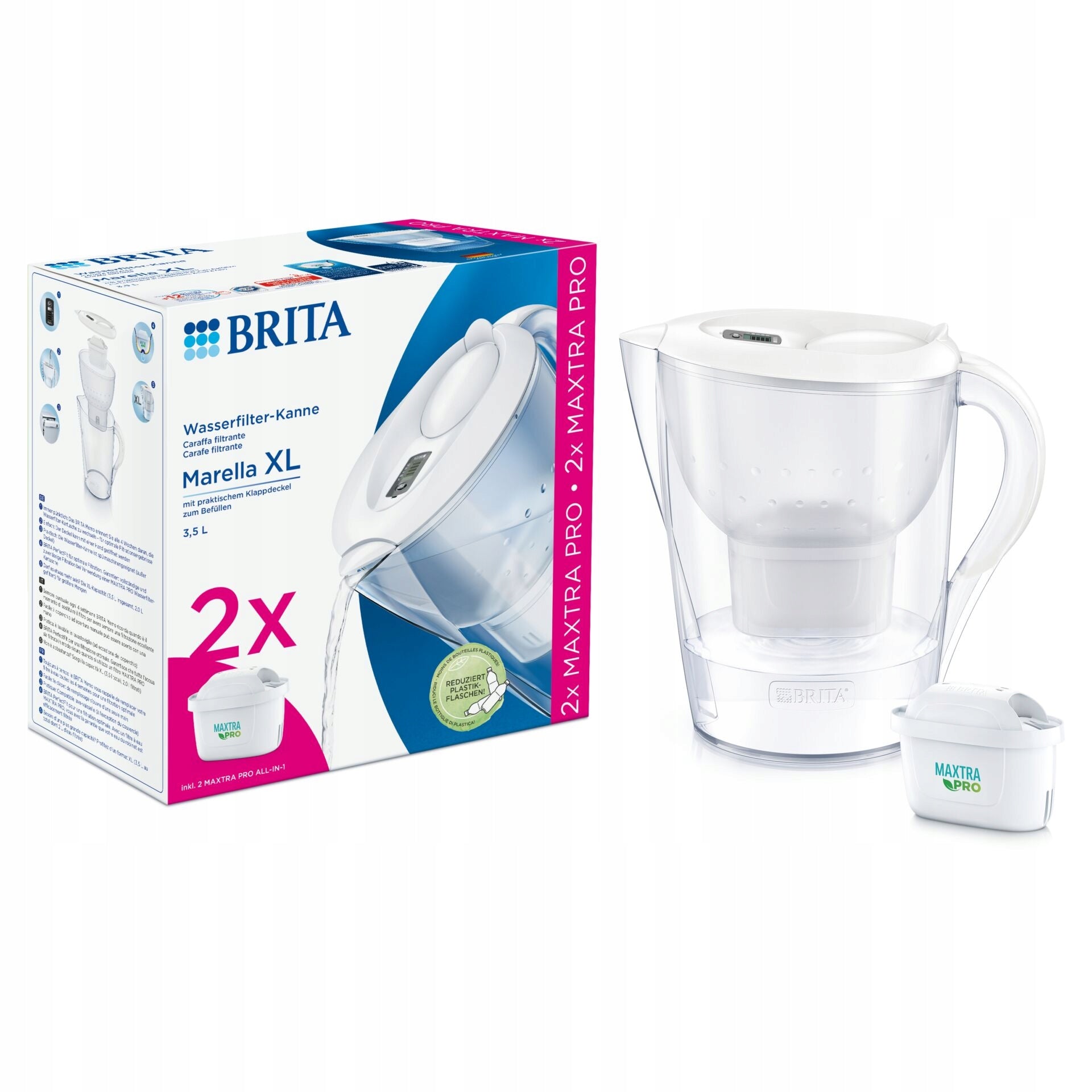 Brita Marella XL 3.5 l white + 2 MAXTRA PRO cartridges EAN (GTIN) 4006387136208