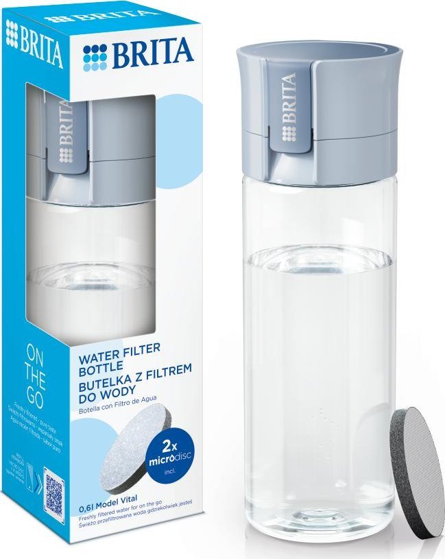 Brita Vital Pastel blue + 2 filters MicroDisc 600ml