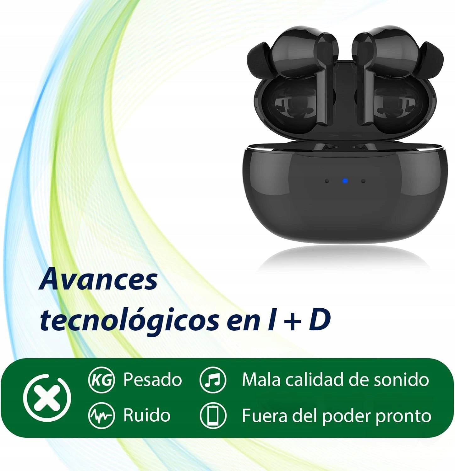 Britzgo Bluetooth Device with LED Screen Rechargeable, Noise Cancellation WHITE Medical device no