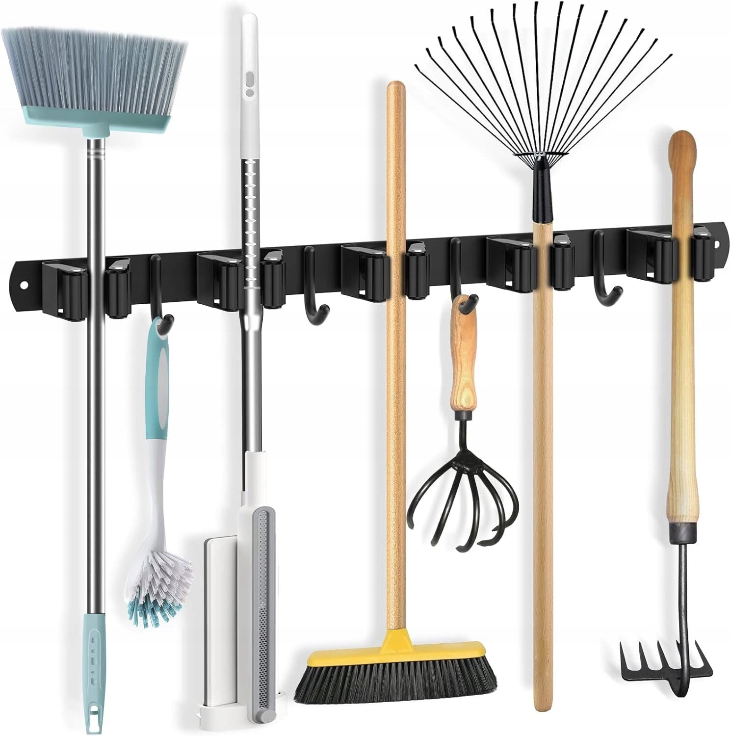 Broom Tools Hanger Mop Brushes Garden Rake Strip Handle Hook Length 43 cm