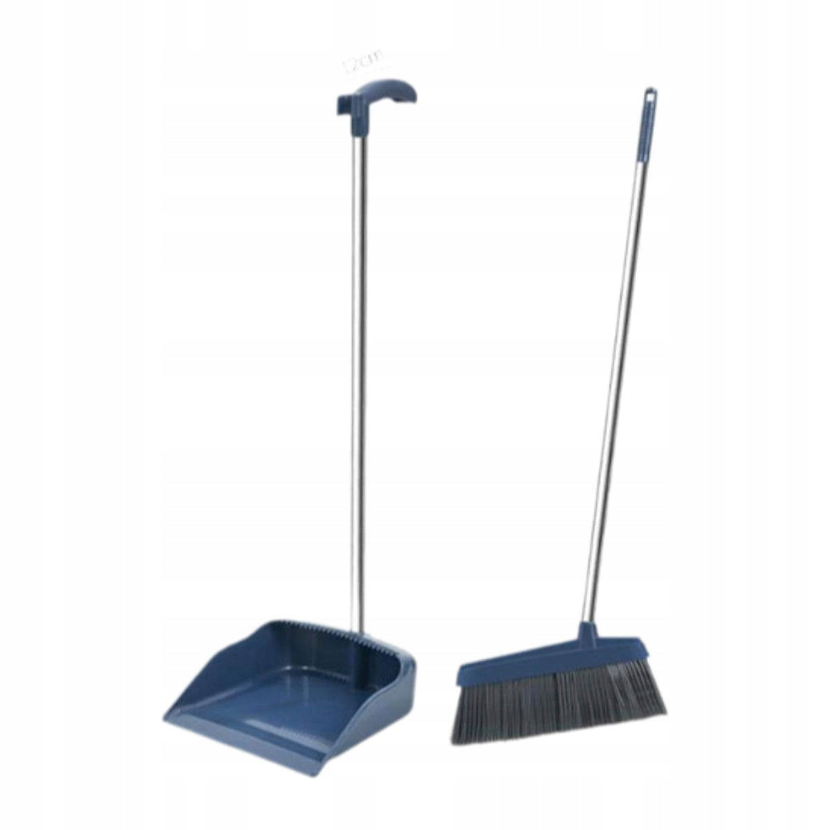 Broom and Dustpan Set with Long Handle Efficient Cleaning Upright Standing