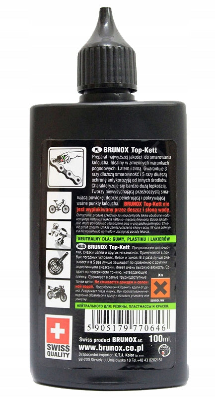 Brunox Top-Kett 100 ml bicycle chain lubricant lubricating oil Brand Brunox