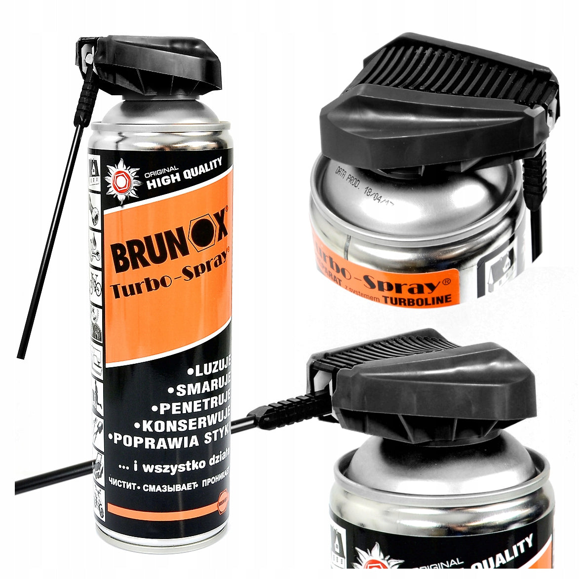 Brunox Turbo-Spray 500ml for locks, hinges, padlocks, moving mechanisms
