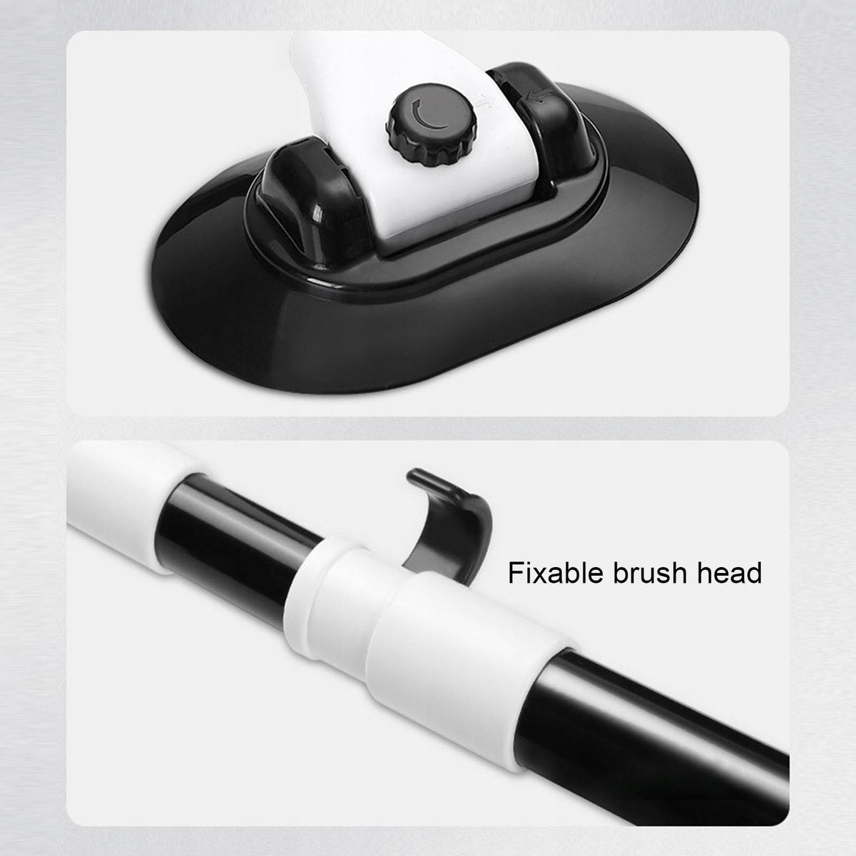 Brush Cleaning , Telescoping Long With Spare Head Color transparent