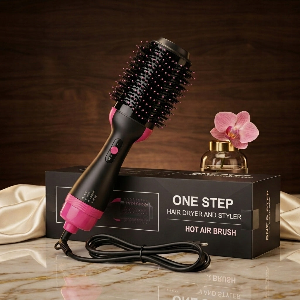 Brush Hair Dryer Straightener Curler W 3in1 IONIZATION 1200W Packaging status original