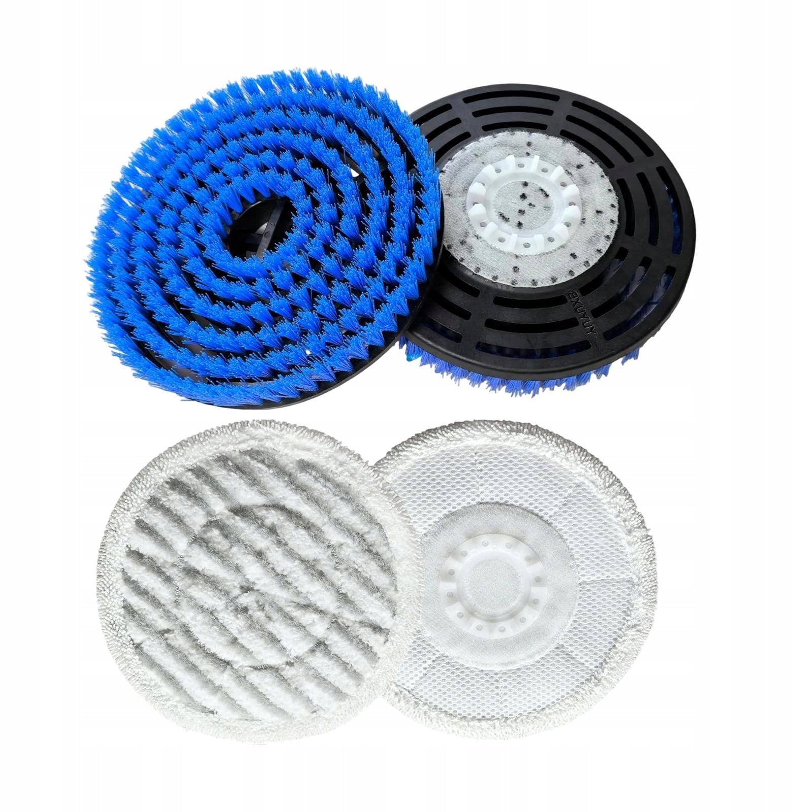 Brush for Steam Mop Upgrade Abrasive Polishing Pad for 2 blue and 2 gray Brand no brand
