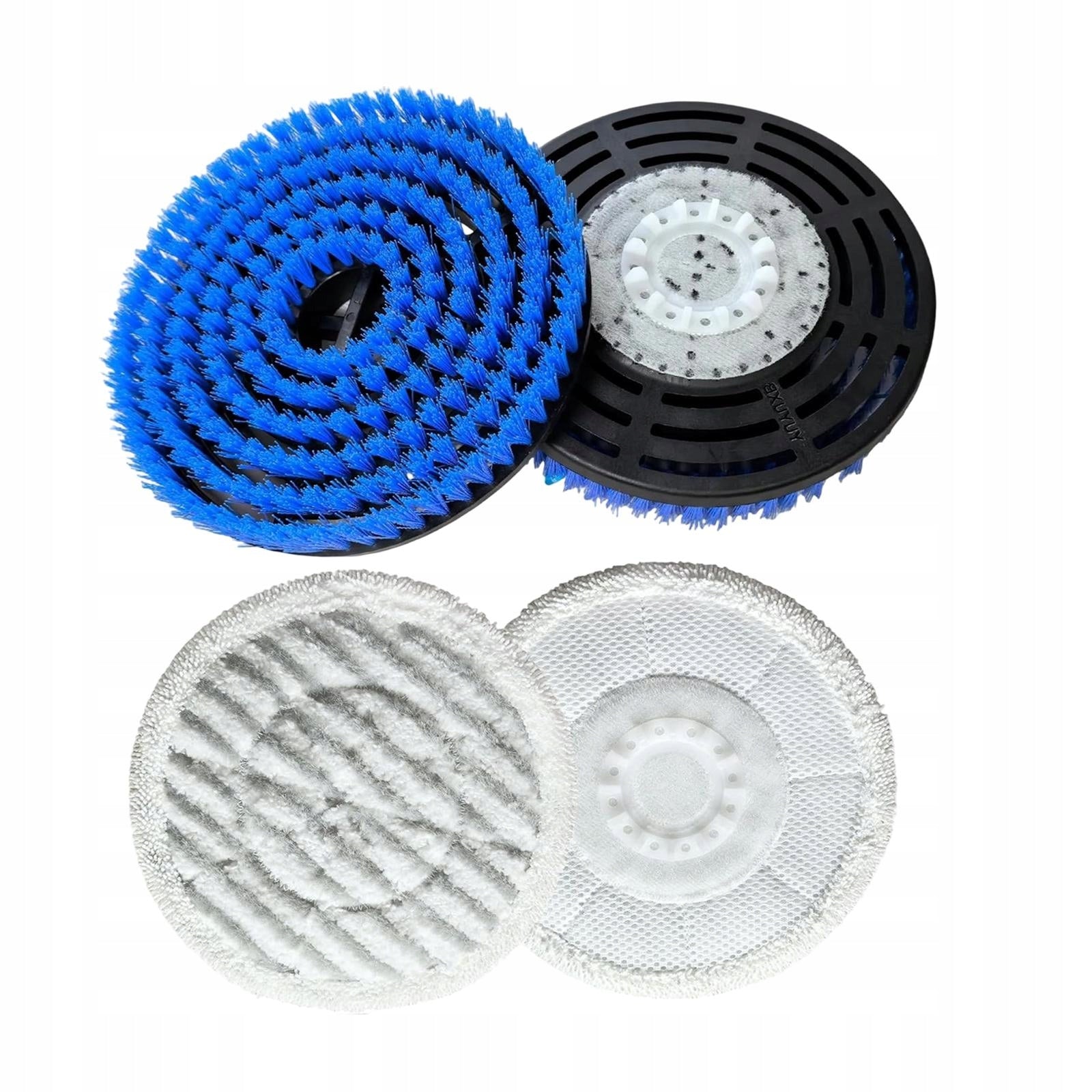 Brush for Steam Mop Upgrade Abrasive Polishing Pad for 2 blue and 2 gray Packaging status original