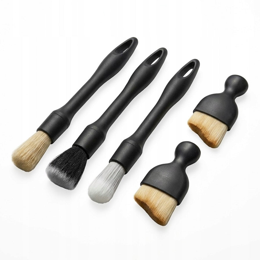 Brushes Set of 5 Detailing Brushes for Car Interior Cockpit Rims Manufacturer code AKC-429