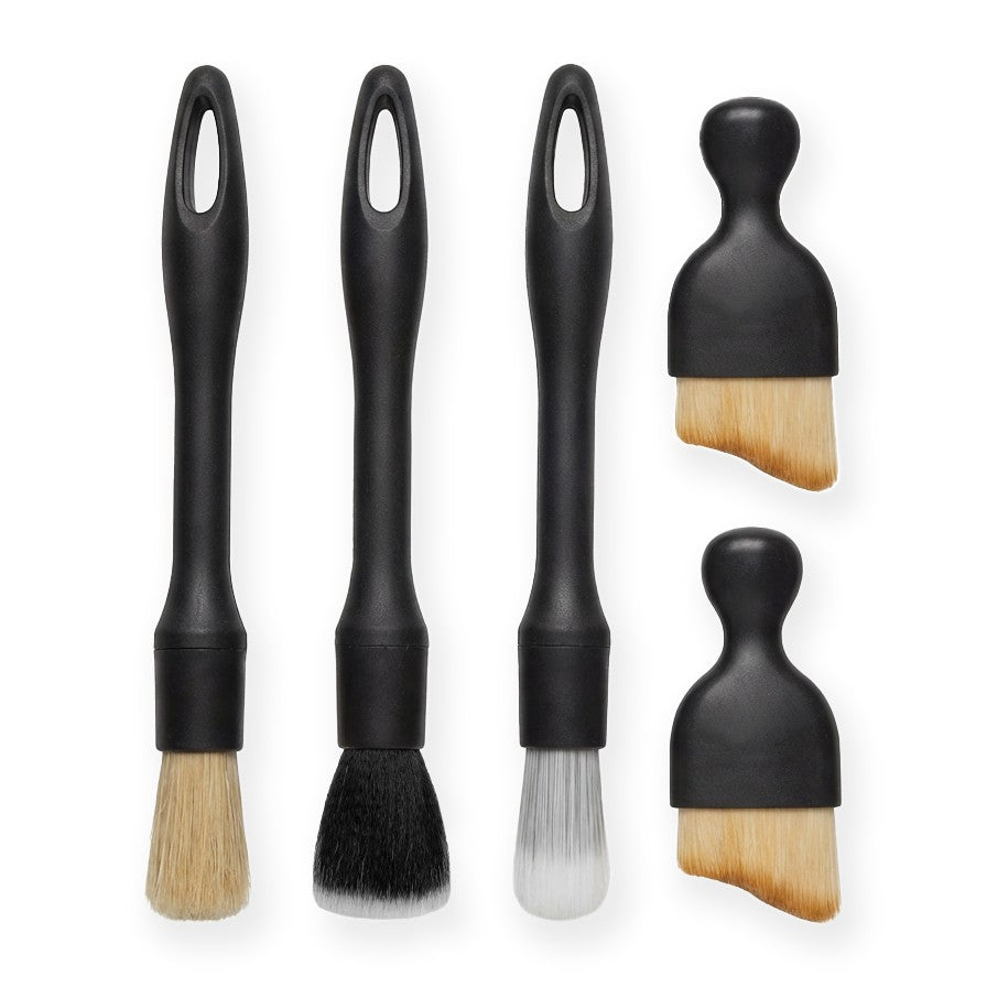 Brushes Set of 5 Detailing Brushes for Car Interior Cockpit Rims Packaging status original