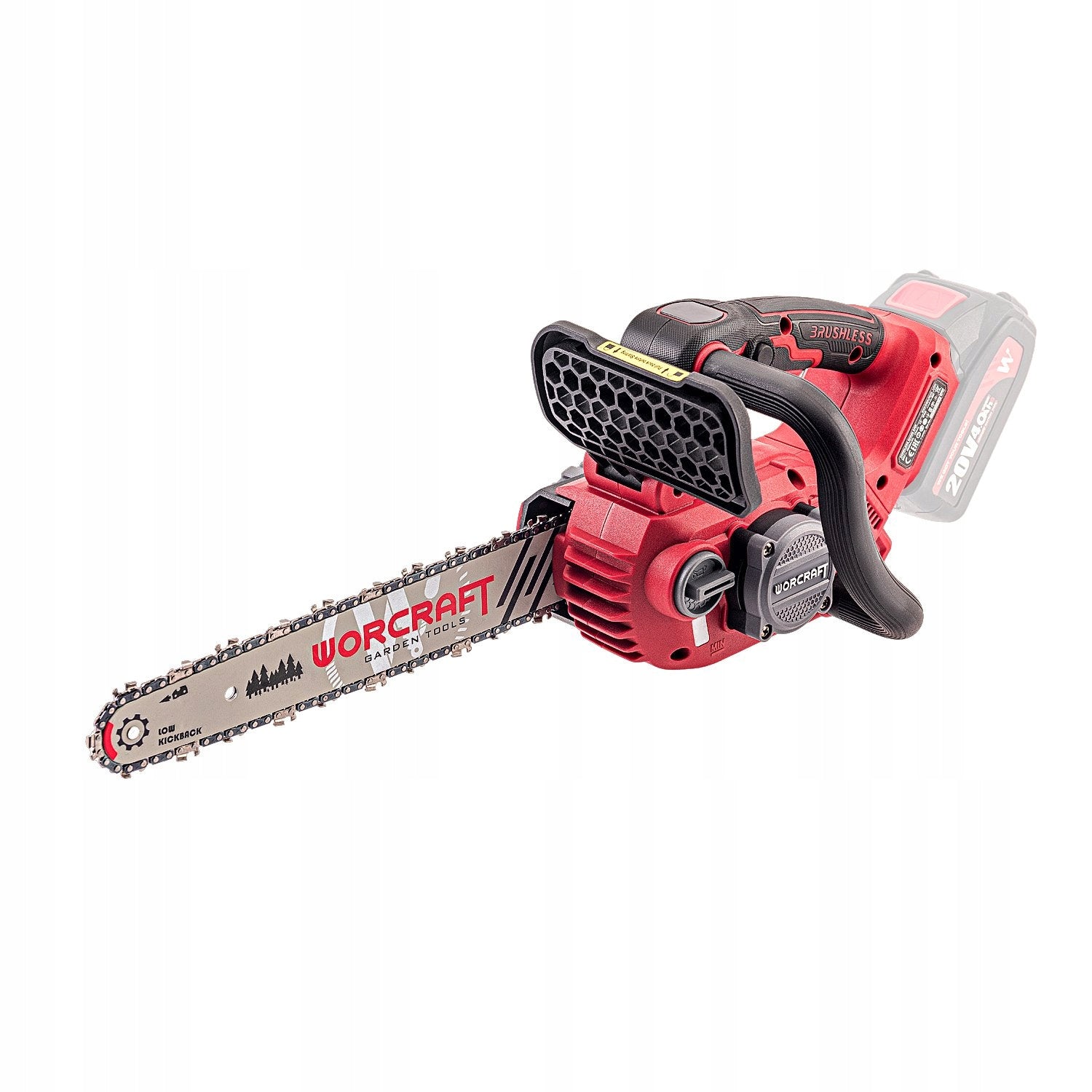 Brushless Cordless Chainsaw Worcraft 12" SDS Suitcase Packaging status original