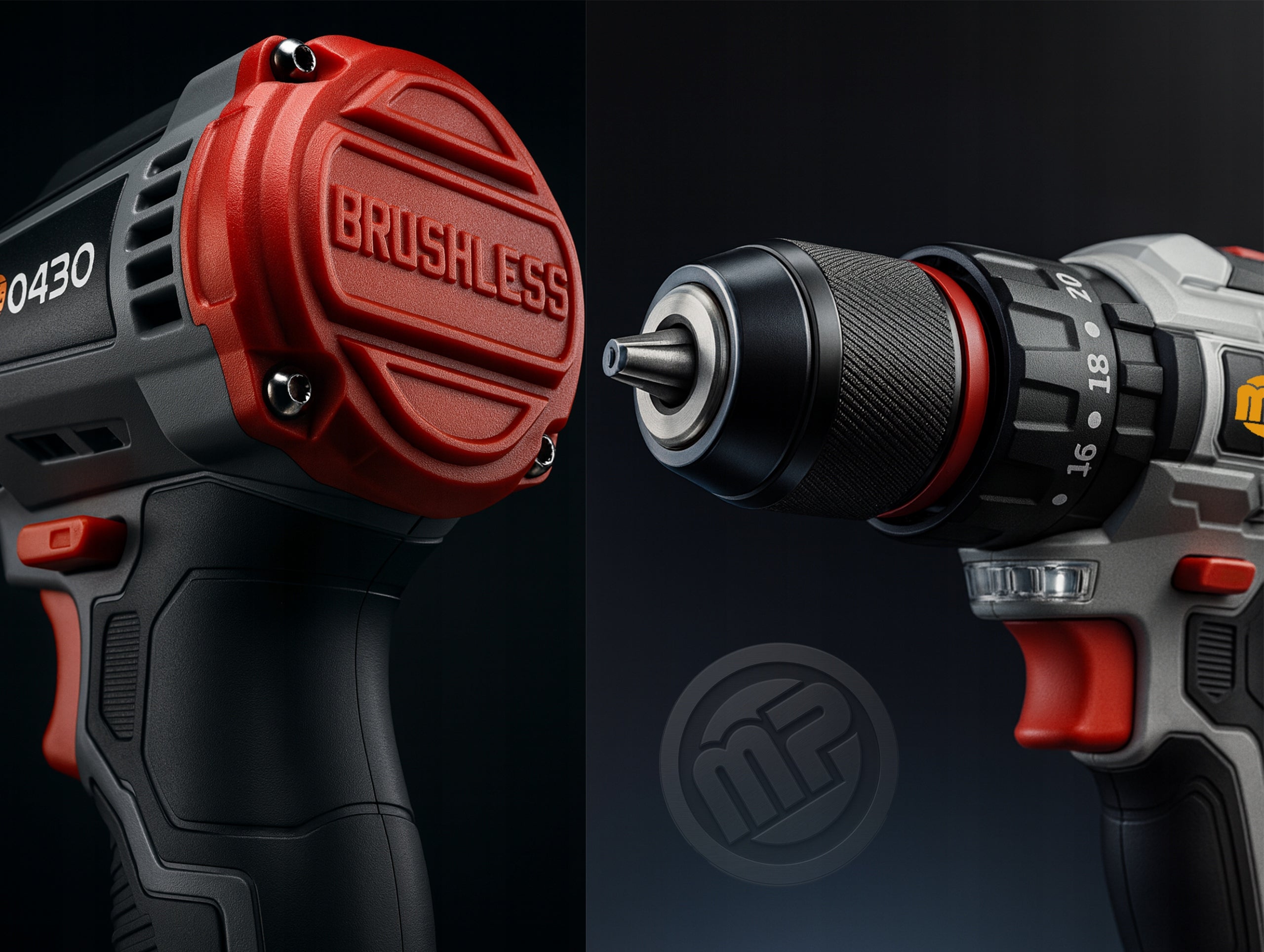 Brushless DRILL CORDLESS IMPACT DRIVER 20V 2xAKU MP0430 Manufacturer code MP-0430