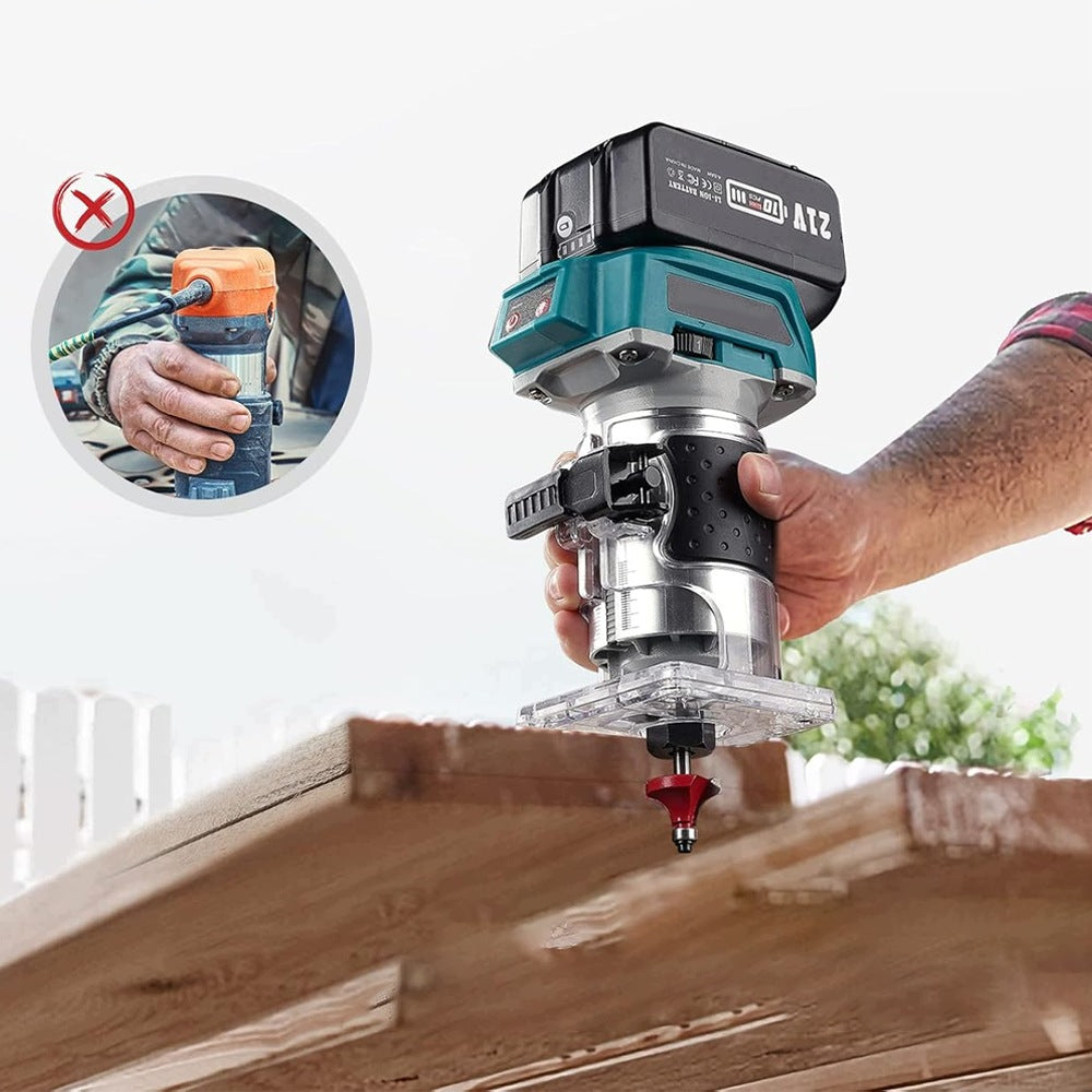 Brushless Milling Machine BEDEE 18V 5-Speed With LED And 15 Groove Cutters Brand no brand