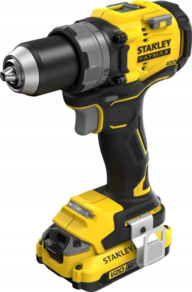 Brushless drill Stanley Fatmax V20 18V 2x2Ah 80Nm Power supply rechargeable battery