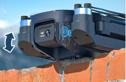 Brushless motor drone with 2 cameras 2K HD 5G WiFi 40 km/h + 2 batteries Batteries included yes