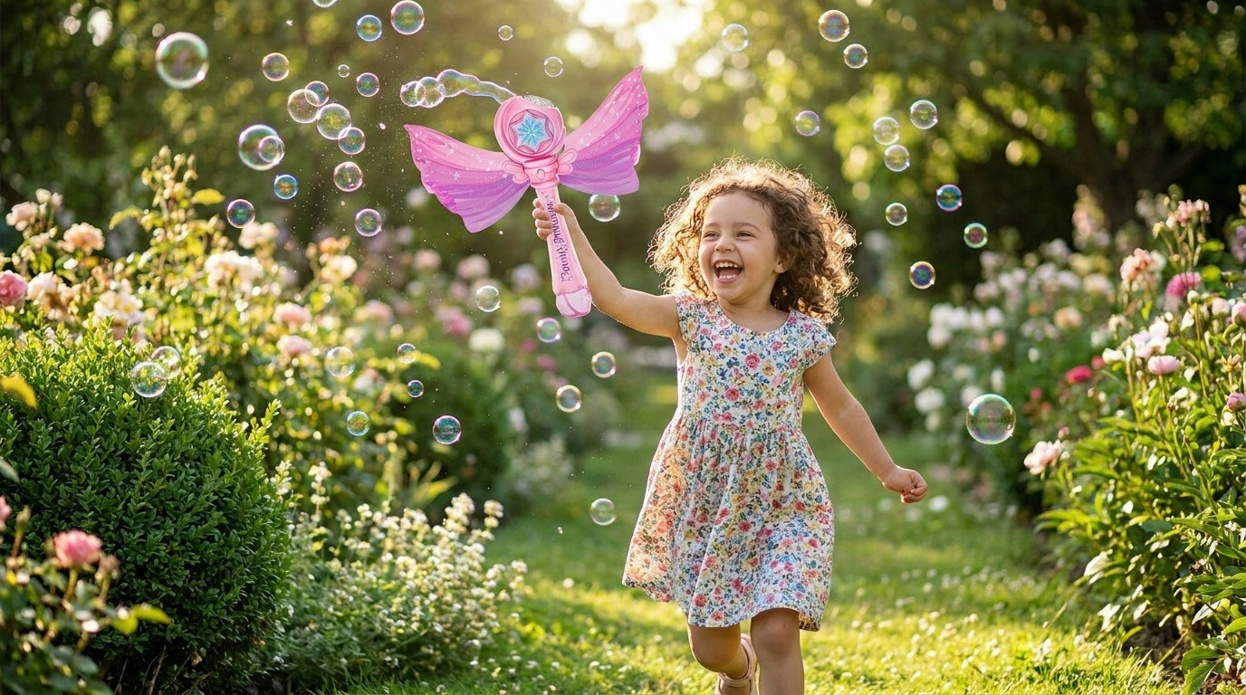 Bubble Camera Moon Wand With Wings Bubbles For Kids Packaging status original