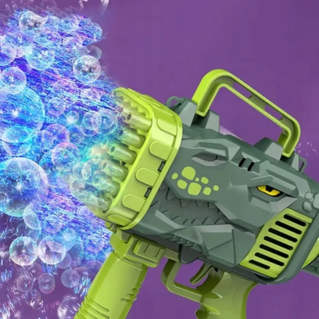 Bubble Gun Battery Operated Rifle for Kids and Baby Day Liquid Color green