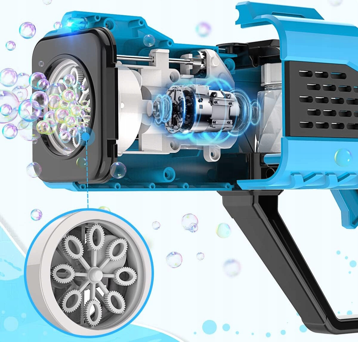 Bubble Gun Soap Bubble Machine Generator Liquid Brand no brand