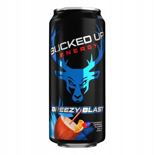 Bucked Up Energy Breezy Blast Zero Sugar 473ml– Functional Energy Gym
