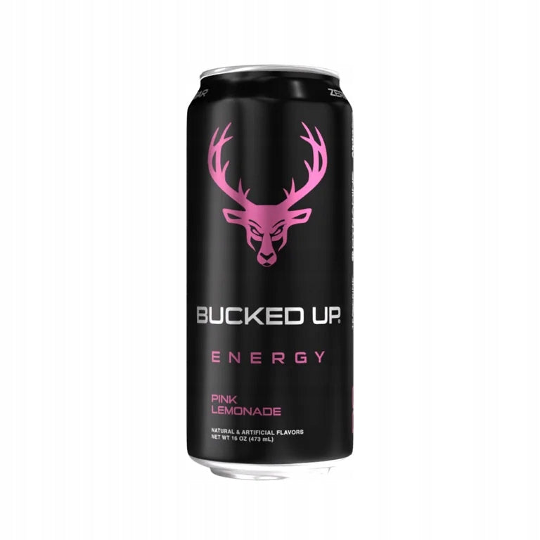 Bucked Up Energy Zero Sugar 473ml Pink Lemonade – Functional Energy