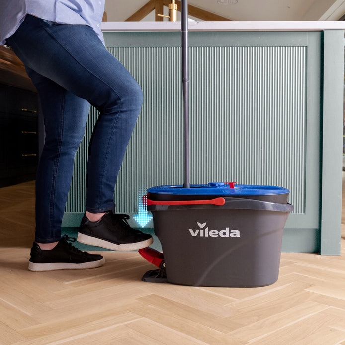 Bucket and Rotary Mop VILEDA 32 cm With Squeegee Floor Cleaning Kit Manufacturer code Clean