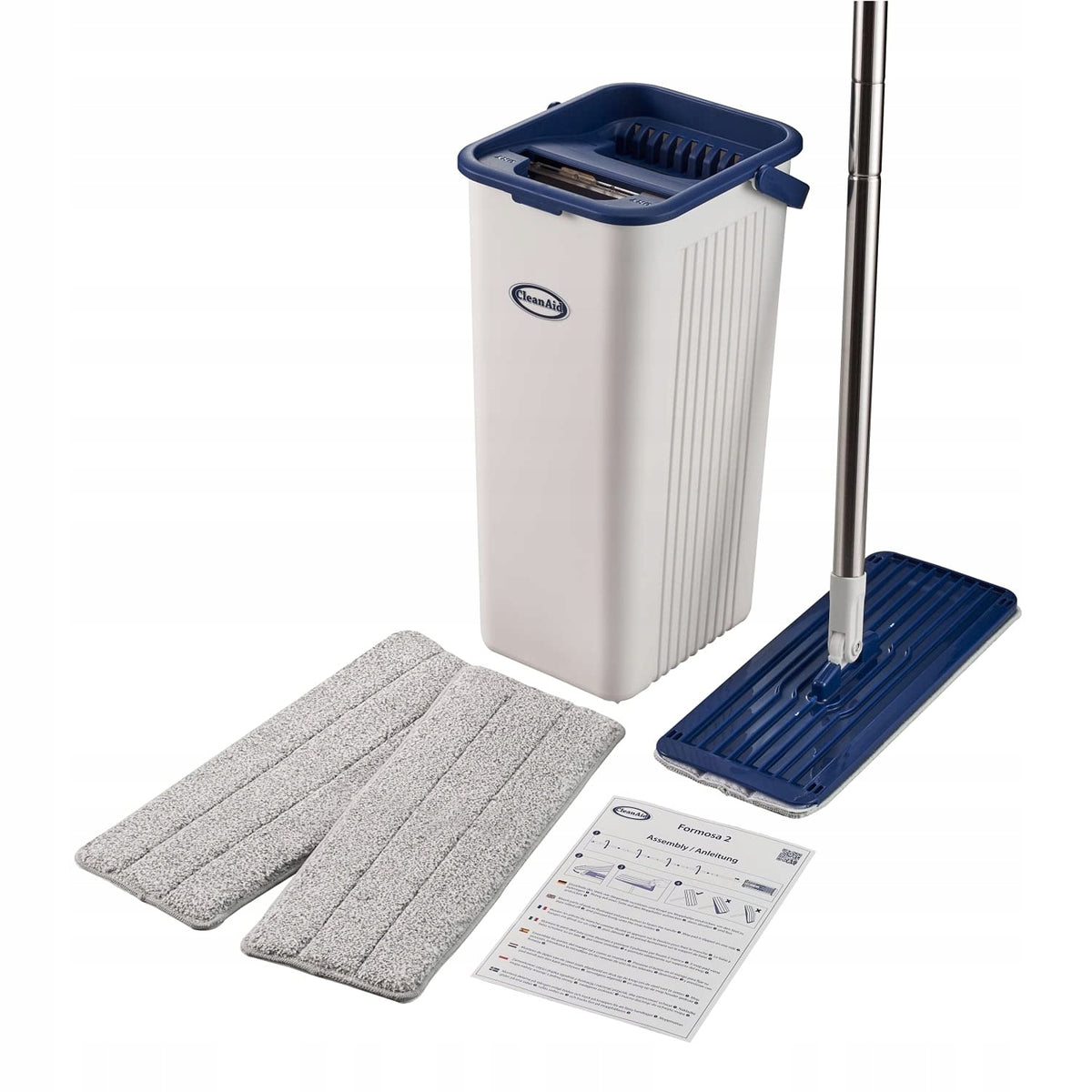 Bucket and flat mop CleanAid ideal mop for cleaning clean floor house