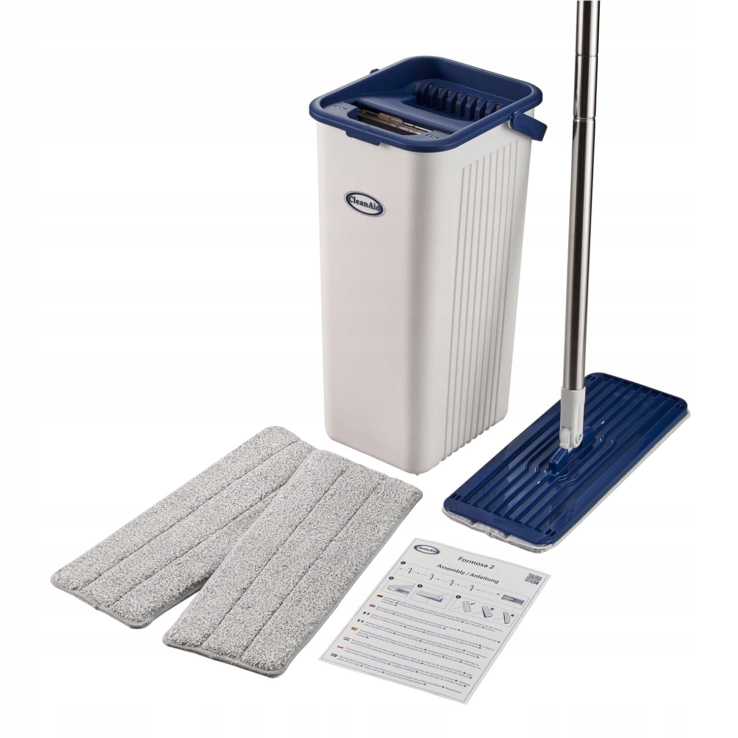Bucket and flat mop CleanAid ideal mop for cleaning clean floor house