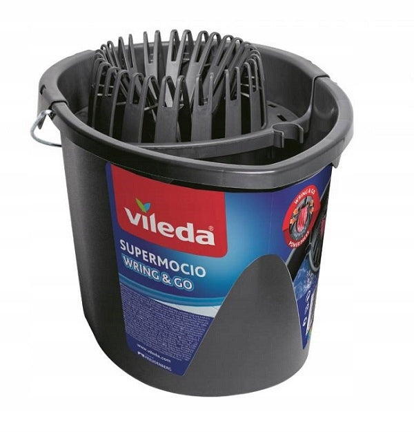 Bucket and string mop Vileda Wring and go Color black