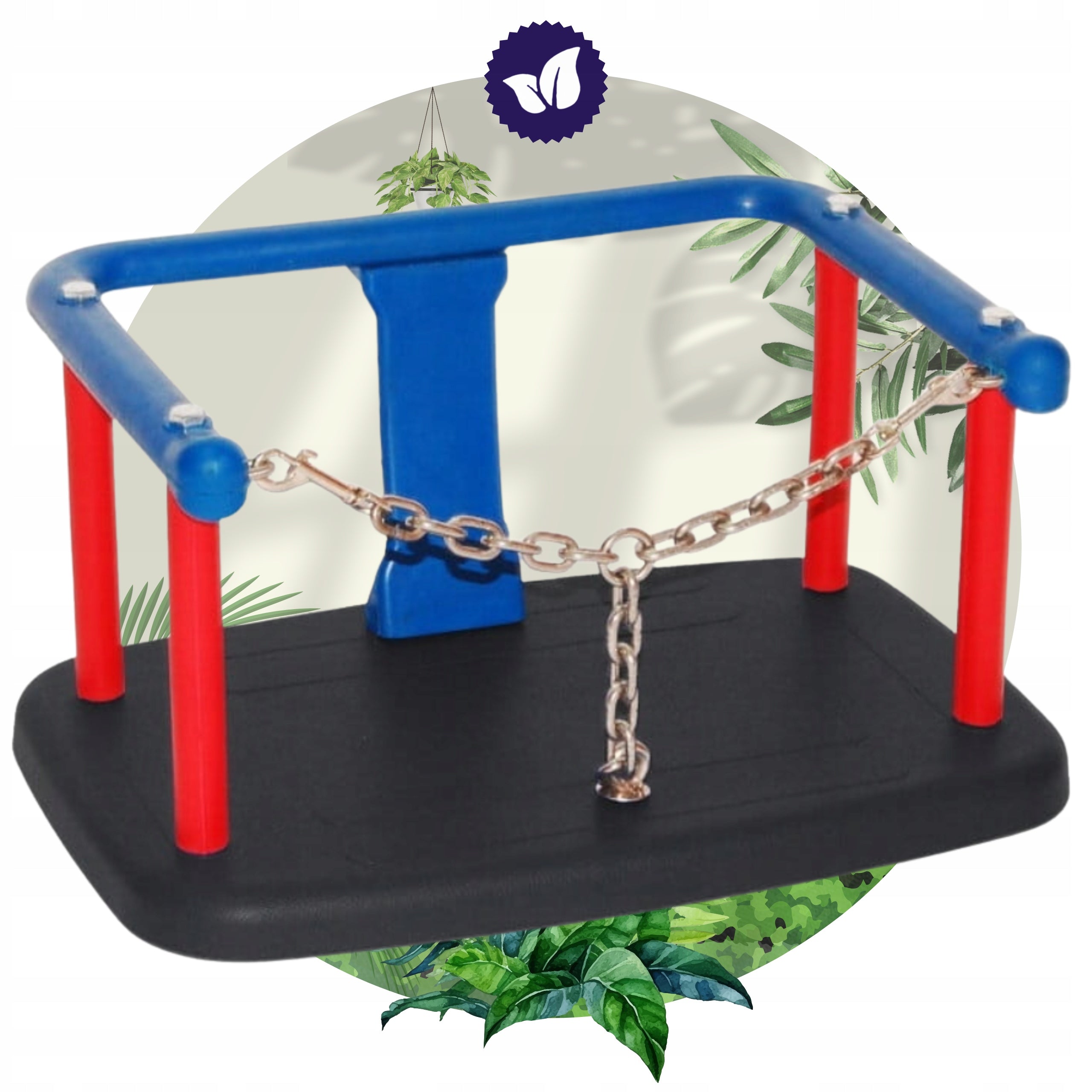 Bucket seat for children swing aluminum plastic backrest 12m+ Dominant material aluminum