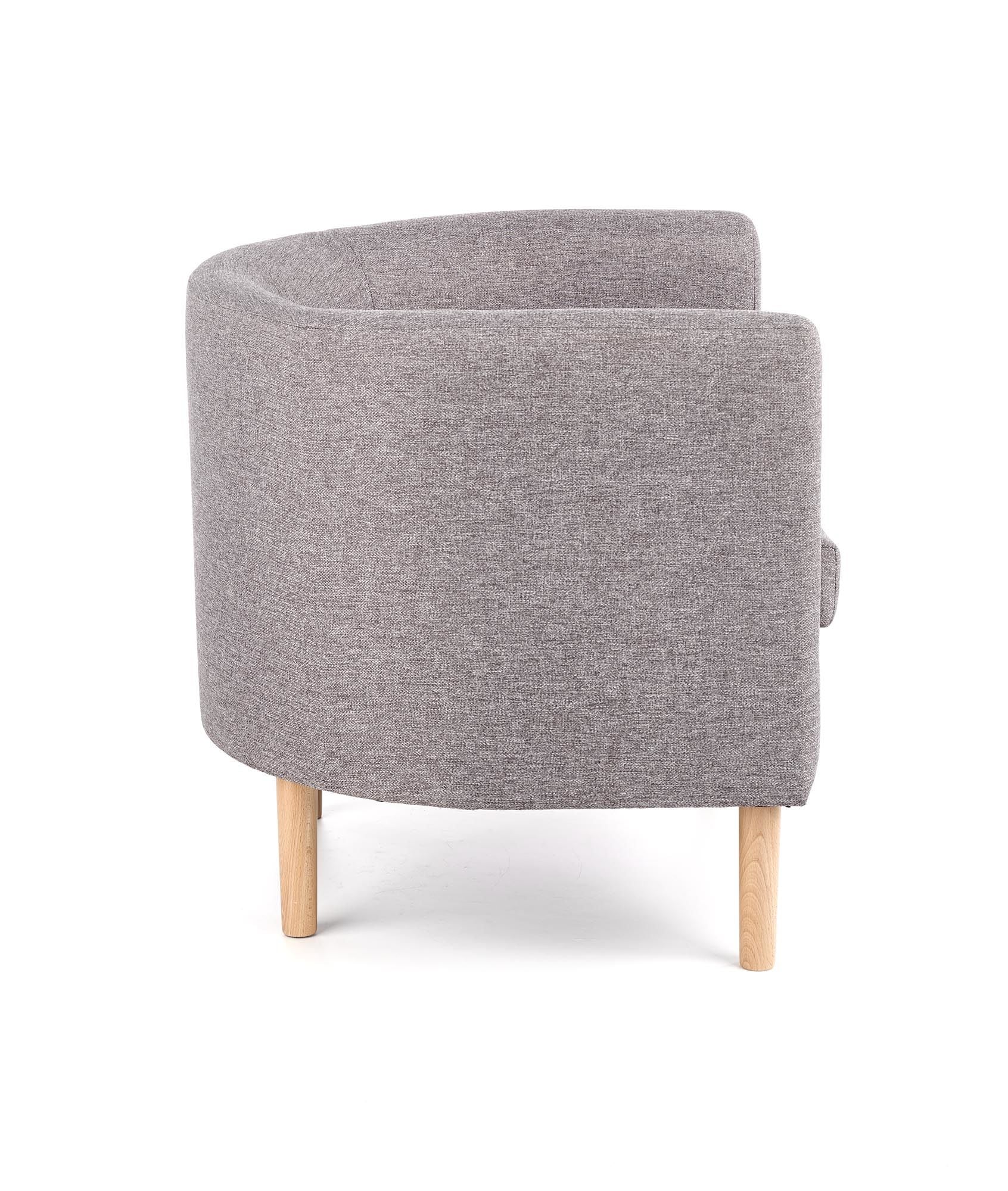 Bucket seat on legs CLUBBY Halmar Grey melange Brand Halmar