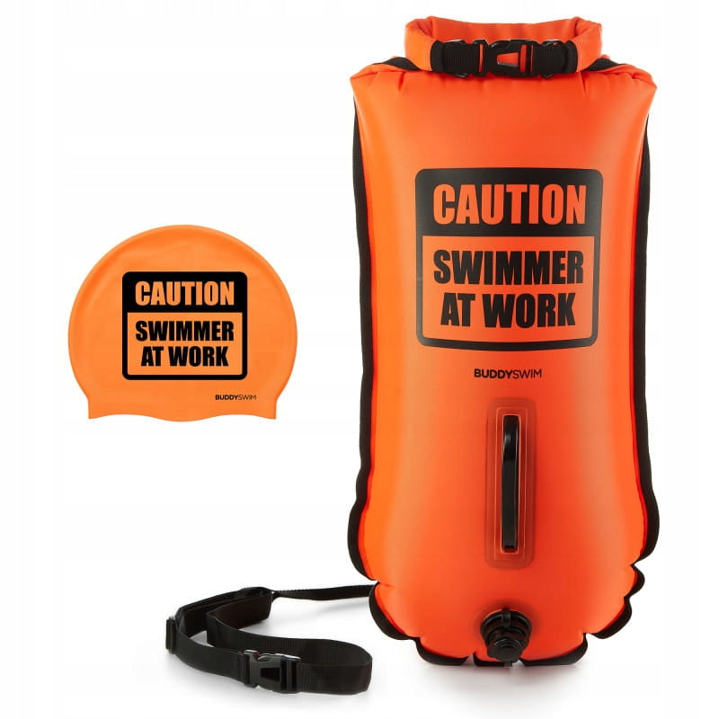 BuddySwim CSW 28lt Boy, Orange + cap