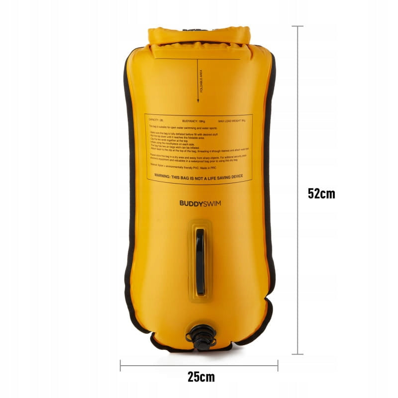 BuddySwim CSW 28lt Boy, yellow + cap Length 52 cm