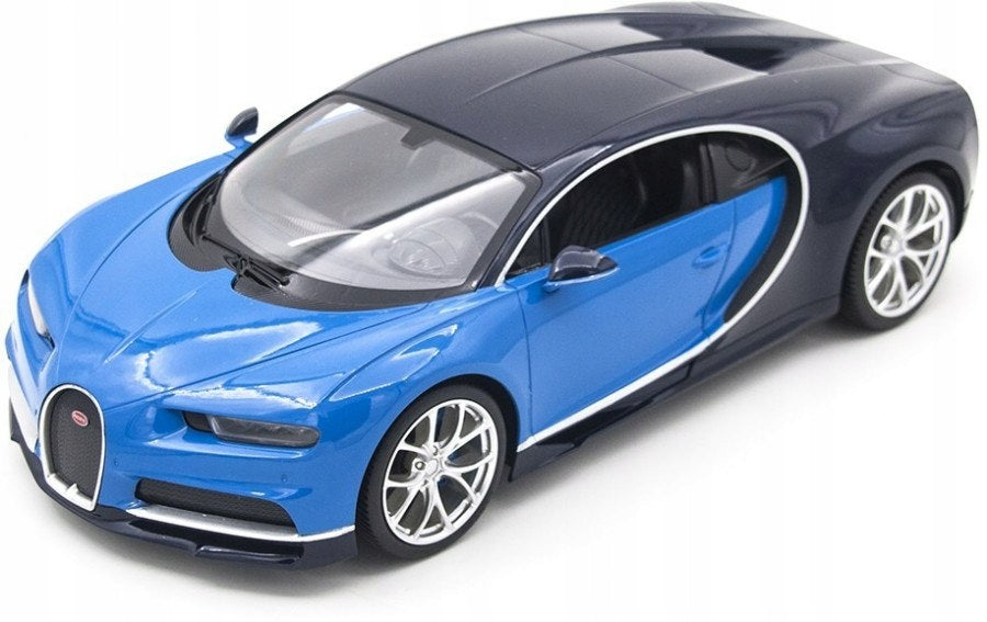 Bugatti Chiron blue RASTAR model 1:14 Remote controlled auto LED 2,4