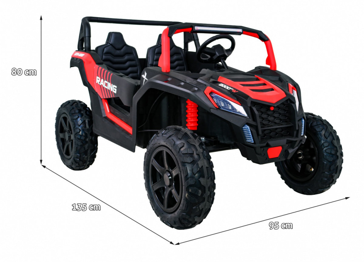 Buggy ATV Strong Racing for 2 Kids Red + Brushless Motor + Pumps Brand Ramiz
